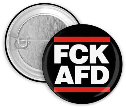 5x FCK NZS/Kein Mensch ist illegal Button | 25mm/32mm (FCK AFD 25mm)