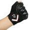 Saiyana 1 Paar intelligente LED-Blinker, Warnlicht, Outdoor-Reithandschuhe, Fahrrad, Outfit, Halbfinger-Handschuhe, Erwachsene, Herren, Winterhandschuhe