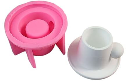 Teacup Holder Silicone Molds Candlesticks Resins Molds Castings Moulds for Concrete Table Decorations Candlesticks Silicone Teacup Holder Molds Concrete Resins Molds