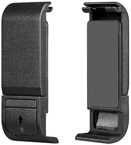 Couvercle Latéral de Batterie en Plastique, Couvercle de Porte de Batterie, Batterie Accessoires, Couvercle de La Batterie de l'appareil Photo, Housse de Protection pour GoPro Hero 9/10/11/12 Noir