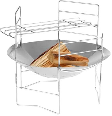 Holzfeuerstelle, tragbare Feuerstelle, Standcamp-Kocher, Holzofen, Grill, rauchfreie Feuerstelle, einfach zu bedienen, tragbar für Brennholz, Lagerfeuer, Wandern