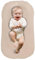 WXJHNYBS Bionisches Bett Beistellbett für Babys Im Bett, Reine Baumwolle Nestchen Babybett Abnehmbar Waschbar Faltbar Babynest Tragbar Krippe,Offwhite