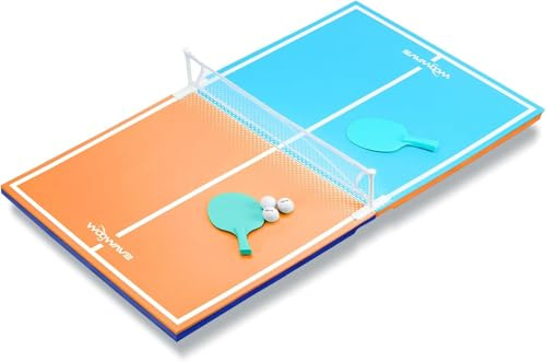 WOOWAVE Schwimmende Ping Pong Tisch für Pool Party, Pool Ping Pong Tisch Schwimmend für Schwimmbad Spiel, Schwimmendes Tischtennisspiel für Sommer Outdoor Spaß Inklusive schwimmender Tisch, Paddel