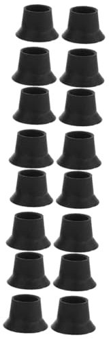 Vaguelly 4 Sätze Trampolin-saugnapf-fußabdeckungen Trampolinabdeckung Tischbein-bodenschoner Unterlage Minitrampolin Austausch Der Trampolinauflage Trampolinkante Black Gummi 4 Stück * 4