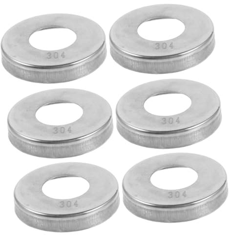 Gadpiparty 6stücke Edelstahl Rohrabdeckungen Dekorative Railing Covers Für Innen Langlebige Flanschabdeckungen ø Für Wohn Und Geschäftsräume