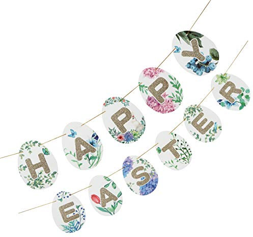Alasum 1satz Happy Easter Wimpelkette Bunte Dekoration Für Osterfeiern Hängende Ostern Banner Für Und Außenbereich Fröhliche Party-Dekoration Für Unvergessliche