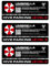 Umbrella Corporation Aufkleber HIVE PARKING LEVEL 3 Stickers Set - Wasser- und UV-beständig, Lamiert perfekt für dein Auto, Fahrrad, Laptop usw
