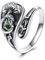 YAFEINI Moss Agate Spoon Ring 925 Sterling Silver Mushroom Adjustable Ring Mushroom Jewellery for Women Mom