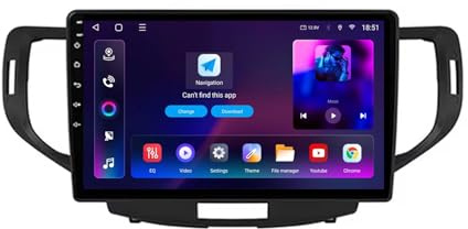 Android 13 2 DIN Car Radio Stereo para Honda Accord 8 2008-2012 9 Pulgadas Autoradio con WiFi GPS Rear View Camera RDS FM BT DVR SWC Ventilador de refrigeración(2+32G)