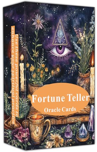 Fortune Teller Oracle cards: Explore and reveal the future, provide guidance and inspiration for daily life. Oracle tarot cards for beginners, Suitable for daily life, divination, spiritual practice