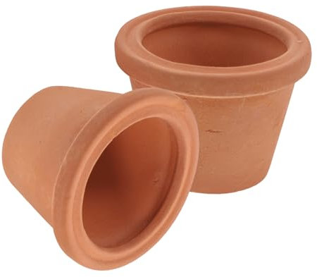 UKCOCO 2piezas Mini Lavabo De Terracota Macetas De Barro Miniatura para Plantas Pequeñas Mini Jardinera De Jardín Estilo Vintage Macetas De Terracota para Escritorios y Manualidades