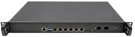 HUNSN 1U Firewall Appliance for PFSense, Mikrotik, OPNsense, Sophos, Kerio, VPN, Network Security Router, Celeron 5205U, RZ02, 8 x Intel Gigabit LAN, Console, 8G RAM, 128G SSD