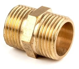 Raccord de tuyau en laiton et cuivre, manchon hexagonal, connecteur rapide, filetage mâle/femelle 1/8, 1/4, 3/8, 1/2, 3/4.(Male Thread,1/2)