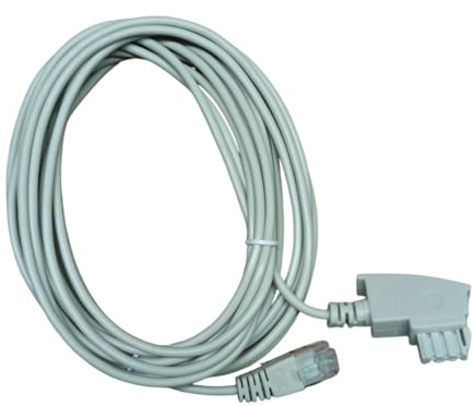 Generisch DSL Router Kabel TAE-F Stecker auf RJ45 LAN, 4m, kompatibel mit Fritz!Box und DSL Routern