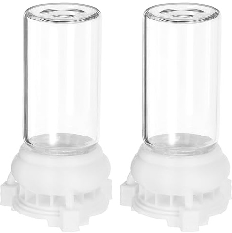 QUMIIRITY Ameisen Wassertränke 2 Stück 10 ml aus Robustem Transparentem Kunststoff mit Deckel für Ameisennest Wasserspender im Garten und Terrarium