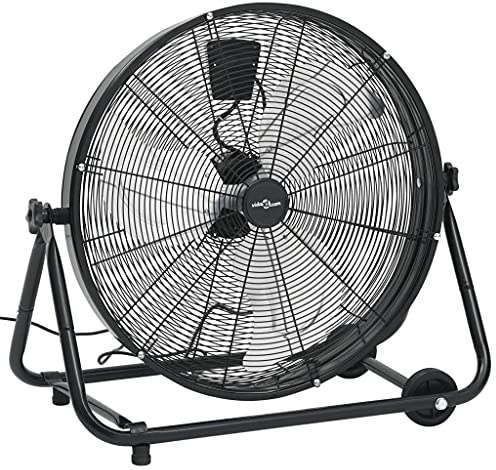 Sophrelle Ventilador de Tambor Industrial Negro 60 cm 172,5 W Negro,51453