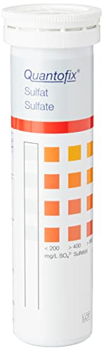 Quantofix 1138918 Sulfate Test Strips for testing sulfate, 6mm x 95mm (Pack of 100), ready to use kit