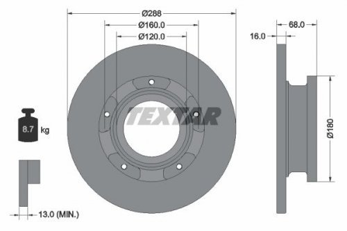 TMD Friction Services 93260703 Bremsscheibe