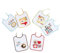 Interbaby 00133 - Pack de 12 baberos de rizo plastificado 25x30, unisex