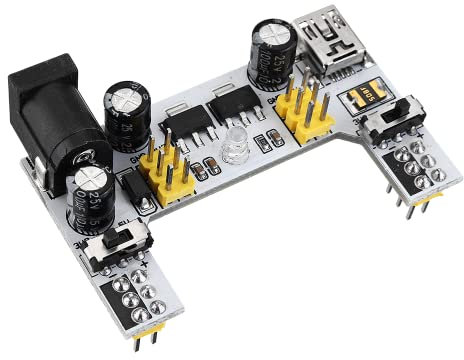 DollaTek 102 Breadboard Power Supply Module 3.3V 5V for Arduino Board Solderless Breadboard