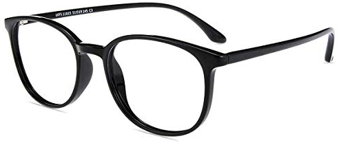 Firmoo Lesebrille mit Sehstärke 1.5 für Damen Herren, Blaulicht Computer Lesebrille für Bildschirme, Blendfreie Lesehilfe TR90 Schwarz