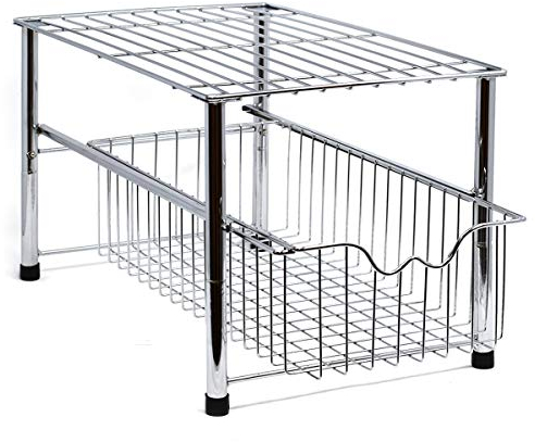 Joeji's Organizador bajo Fregadero - Almacenaje de Cocina bajo Fregadero Multiuso Organizador armarios Cocina Cromado Plateado