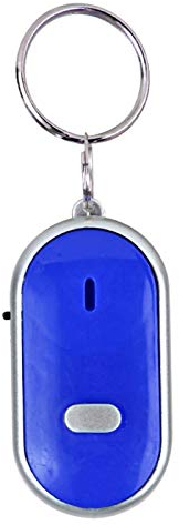 Localisateur de Clé Sifflet électronique Recherche de Clé Commande Vocale Dispositif Anti-Perte Sifflet Recherche de Clé Traceur de Porte-clés(Bleu), Système D'alarme