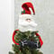 Christmas Tree Topper Hugger Long Bendy Arms Soft Fleece Knit Fabrics - Santa