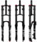 splumzer Fahrrad Federgabel 26/27.5/29 für Mountainbike DH Air Double Shoulder Downhill Abseilen Stoßdämpfer Straight Tube Ultralight Fahrrad Stoßdämpfer Zugstufeneinstellung (Schwarz, 27.5 Zoll)