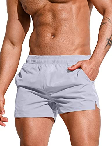 Short d'entraînement pour Homme Short de Sport léger 5 Séchage Rapide Color Gris Size L