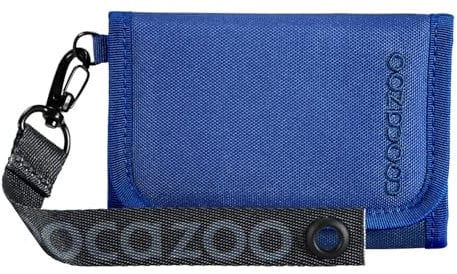 coocazoo Geldbörse, „All Blue”, blau, Portemonnaie mit Sichtfenster innen & außen, Münzfach & Kartenfächern, Klettverschluss, ab der 3. Klasse