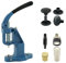 Getmore Crafts Nietpresse Set mit Hebelpresse, Nietwerkzeug und 50 Stück DoppelKopf Nieten 9 mm, Schwarz, Messing | rostfrei | Handpresse | DIY | Für Leder, Kleidung, Jeans, Gürtel, Schuhe..