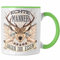 Trendation - Jäger Jagen Ihr Essen Tasse Geschenk für Jäger Becher Männer Spruch Jagd Jagen (Grün)
