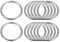 sourcing map 12Stk. 60mm(2.36) Äußerer Durchmesser 4mm Dicke Edelstahl O-Ringe Mehrzweck Metallgeschweißte O-Ringe Rundringe