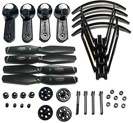 OZLLO [Drohnenteile] SPE500MQ RC Drohne SP500 Ersatzteile Kit Propeller Klingen Schutzrahmen SP500 GPS Quadcopter Arme Getriebewelle Set [Einfach zu installieren]