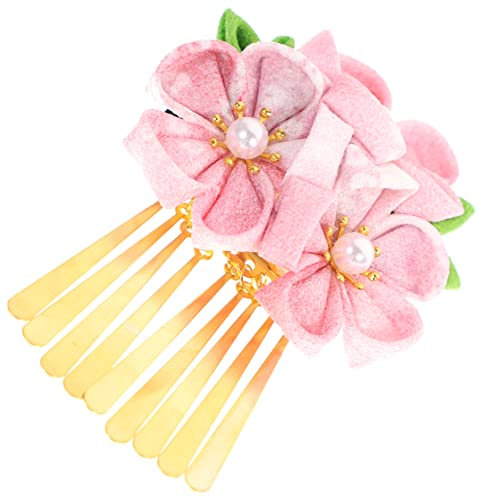 Épingle à cheveux japonaise traditionnelle japonaise Pince à cheveux Hanfu Accessoires pour cheveux à cheveux Fleur Pinces à cheveux Barrette japonaise antique Décoration de