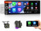 Inefala Stereo Auto 1 DIN con Schermo Wireless CarPlay e Android Auto, 6,9'' Schermo Touchscreen Autoradio Bluetooth con Radio FM EQ SWC Mirror Link USB TYPE-C AUX+Telecamera Posteriore