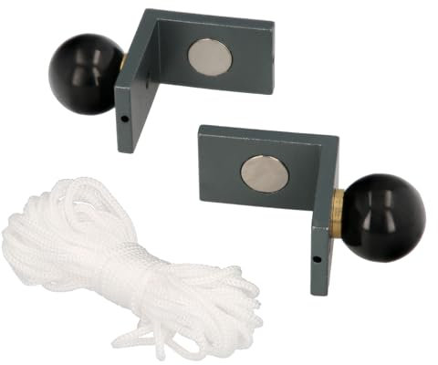 WOLFPACK LINEA PROFESIONAL Juego Angulares Magneticos Para Reglas 40x40 mm. Nivel Pared, Nivelador Pared.