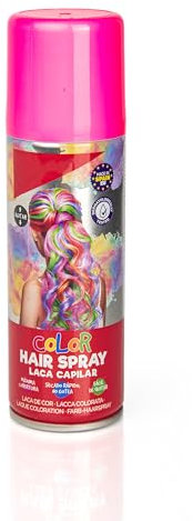 Laca de Pelo Color Fucsia 125ml - Spray Colores para Cabello Rápida coloración, Lavable