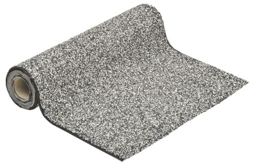 vidaXL Steinfolie, Steinfolie für Teich Teichrand Bachlauf Ufer, Teichfolie Kiesfolie Teichzubehör, Natürliches Design, Grau 500x100cm
