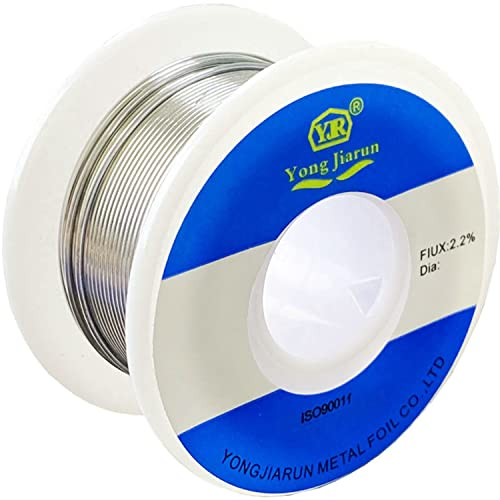 Retoo Alambre de Soldadura, Estaño para Soldar Sin Plomo con Resina, Carrete 50g Ø1mm, Soldadura Segura y Fácil para Electrónica, Reparación Circuitos, Uso Profesional y Doméstico