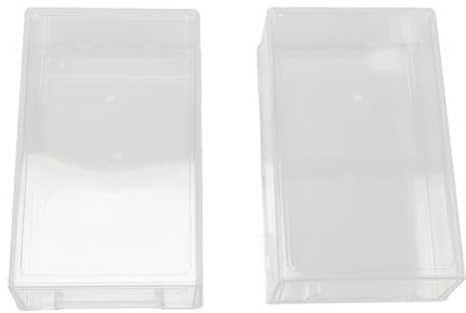 Lot de 2 Boîtes de Rangement pour Réfrigérateur, Récipient Alimentaire en Plastique PET Transparent avec Plaque de Drainage, Organisateur de Tiroir de Réfrigérateur Empilable