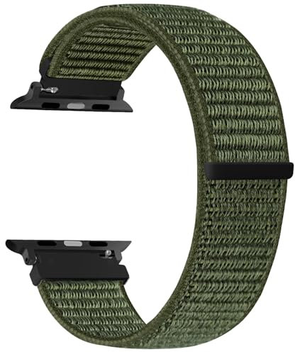 XANS Cinturino in nylon compatibile con Apple Watch 42mm 41mm 40mm 38mm donne uomini, Sportivo Cinturino regolabile in nylon per iWatch Series 10 9 8 7 6 5 4 3 2 1 SE