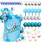 JeVenis Disco Balls Cake Topper Mamma Mia Cake Decor Blue Silver Balls Cake Topper Dancing Queen Party Favors for 70s Birthday Last Disco Bachelorette Anniversary