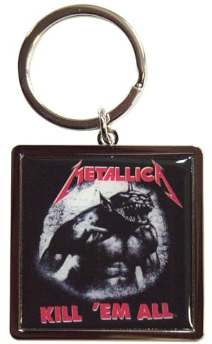Rock Off officially licensed products Metallica Kill Em All Jump In The Fire Keyring Keychain