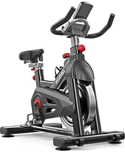 FIT4YOU Exercise Bike Indoor Cycling Home Gym Workout Cardio Fitness Adjustable Resistance LCD Monitor FH-EB07