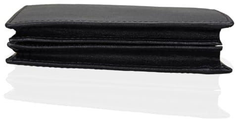 WATIIFUFU RFID-geschütztes Lederportemonnaie Für Herren Retro Kurzgeldbörse Mit Mehreren Kartenfächern Stilvolles Und Einfaches Design Für Freizeit Büro Und Reisen Schwarz