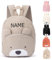 NGTSFLY Personalisierter Kinderrucksack mit Namen,Bestickter Kindergartenrucksack Jungen Mädchen,Personalisiert Geschenk,Verstellbare Verstellbare Gurte