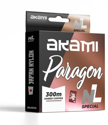 Akami PARAGON Japan Nylon – Monofilo Tecnologia Giapponese, Bassa Memoria, Alta Resistenza a Nodo e Abrasione - Indicato per la pesca, sia in acqua dolce che in mare