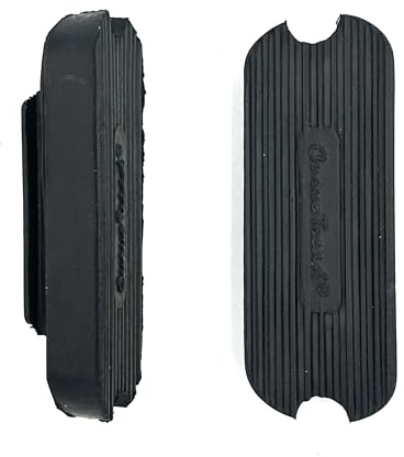Equine Smile ES5003 - Plantillas para estribos de goma Curvo para estribos estándar y Fillis, diseño ergonómico para una posición óptima del talón (12 cm)